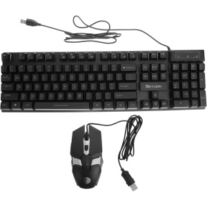jojofuny 1 Juego De Teclado Y Ratón Inalámbricos Traje Mecánico Teclado Retroiluminado para Juegos Traje Teclado Mecánico Retroiluminación RGB Ratón Inalámbrico Ratón De Alambre