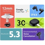 Xiaomi Auriculares in Ear Bluetooth Redmi Buds 4 Active BHR8000GL Blanco - Imagen 2