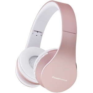 PowerLocus Auriculares Inalámbricos Bluetooth, Auriculares Bluetooth Diadema, Cascos Bluetooth con Micrófono, Hi-Fi Stereo Sonido, Graves Profundos, Audifonos Plegables para iPhone/Android/PC/Viajes
