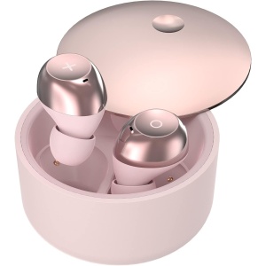 Auriculares Inalámbricos, Auriculares Bluetooth 5.1, Calidad de Sonido sin Pérdidas, 50 Horas Tiempo de Reprodución, Reducción de Ruido de Llamada, IPX7 Impermeable,Deslizar Abierto(Rosa)