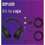 Sony INZONE H9, Auriculares inalámbricos Noise Cancelling Gaming, 360 Spatial Sound, cómoda sujeción, 32 Horas autonomía, Baja latencia, micrófono Boom de Calidad, Compatible con PC y PS5 - Imagen 6