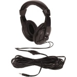 T'nB Auriculares Diadema HiFi - con Cable Extra Largo de 8 Metros y Control de Volumen, Ideales para la TV - Imagen 2