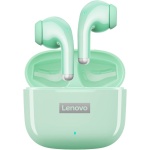 Lenovo LP40 - Auriculares inalámbricos Bluetooth 5.1, funda de carga rápida, cancelación de ruido, micrófono integrado, impermeables, AirBuds IPX6 con bolsa (verde menta) - Imagen 1