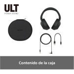 Sony ULT Wear, Auriculares inalámbricos Bluetooth con ULT Power Sound, Ultimate Deep Bass, Noise Cancelling, Calidad de Llamada nítida, hasta 30 Horas de autonomía de la batería, iOS y Android, Negro - Imagen 10