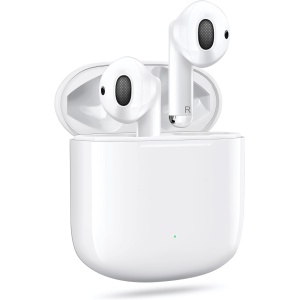 BMLUVHAM Auriculares Inalámbricos Bluetooth, 2024 Auriculares Bluetooth 5.3 HiFi Estéreo con 4 HD Mic, 50H Cascos Inalámbricos Bluetooth, IPX7 Impermeable para iPhone iOS Android