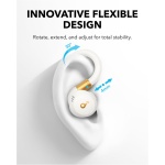 Soundcore Sport X20 Auriculares inalámbricos Deportivos cancelación de Ruido, Ganchos giratorios y Extensibles, Graves Profundos, Impermeables IP68, Resistentes al Sudor y al Polvo,Larga reproducción - Imagen 2