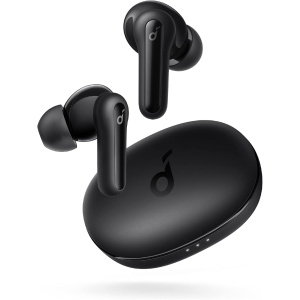 Soundcore Auriculares Inalámbricos Bluetooth, by Anker Life P2 Mini, Controladore 10 mm Bass Potente, EQ, Bluetooth 5.2, IPX5, 32H, USB-C Carga Rápida, Ligeros y Pequeños para Entrenamientos