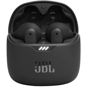 JBL Tune Flex TWS, Auriculares In Ear inalámbricos con cancelación activa del ruido, graves potentes, resistencia al agua IPX4, 8+24h posibles de batería, estuche de carga, negro