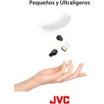 JVC Auriculares inalámbricos Gumy Mini - Bluetooth (5.1) Pequeños y Ligeros, con 3 Modos de Sonido, Resistencia al Agua (IPX4) y 23H de Batería. Deportivos y para Casa - HA-Z66T-B, Negro - Imagen 4