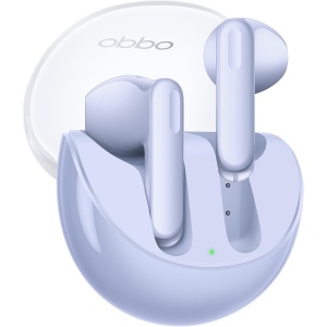 Oppo Enco Air3 - Auriculares inalámbricos, Bluetooth 5.3, Cancelación de ruido, Carga inalámbrica, Baja latencia, Batería de gran capacidad, IP54 - Morado