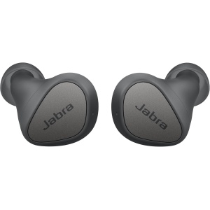 Jabra Elite 3 Auriculares Intrauditivos Bluetooth, Auriculares Inalámbricos con Diseño con Aislamiento de Ruido, 4 Micrófonos, Audio Personalizable y Modo Mono, Gris Oscuro, 6,41 x 2,85 x 3,46 cm