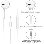 LIFEWTR Auriculares, Cascos con Cable, HiFi Estéreo con Microfono, Auriculares de Cable,Cascos Cable con Aislamiento de Ruido Soporte Control de Volumen de Llamadas - Imagen 6