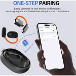 Auriculares Open Ear, Auriculares de conducción aérea inalámbricos Bluetooth 5.4,IPX4 Resistente al Agua, micrófonos DNC, Graves potentes, Headphones Abiertos Ideales para Deportes y Fitness - Imagen 4