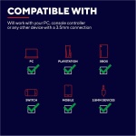 Trust Gaming GXT 408 Cobra Auriculares para Gaming, Micrófono Dual, Multiplataforma, Cable de 1.2 m, Ganchos de Oreja Flexibles, para Consola, Portátil, Teléfono, Tableta - Negro - Imagen 3