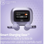 JBL Live Beam 3 Auriculares inalambricos de botón con almohadillas,True Wireless con cancelación de ruido adaptable, hasta 48 horas de reproducción, Bluetooth, audio de alta resolución, violeta - Imagen 7