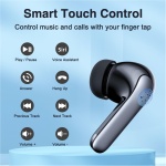 Vtkp Auriculares Bluetooth Inalámbricos, Auriculares HiFi Estéreo Bluetooth 5.3, Auriculares Bluetooth Touch Control, Pantalla LED, Auriculares Bluetooth Impermeables IP7 - Imagen 3