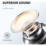Soundcore by Anker P3i Auriculares Inalámbricos Bluetooth, Cancelación Ruido Activa Híbrida, 4 Mics, Llamada Mejorada con IA, Controlador 10mm, EQ Personalizado en App, 36H reproducción, Bluetooth 5.2 - Imagen 4