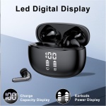 Vtkp Auriculares Bluetooth Inalámbricos, Auriculares HiFi Estéreo Bluetooth 5.3, Auriculares Bluetooth Touch Control, Pantalla LED, Auriculares Bluetooth Impermeables IP7 - Imagen 5