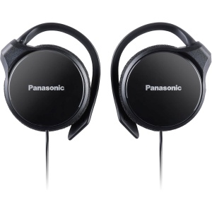 Panasonic RP-HS46E-K Slim Auriculares Tipo Clip con Cable, Compactos Plegables, Diseño Ultradelgado, Clavija 3,5 mm, 32 Ohmio, Negro