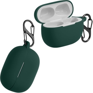 kwmobile Carcasa de Silicona Compatible con Xiaomi Redmi Buds 4 Pro - Funda para Cascos inalámbricos - Verde Oscuro