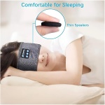 BASHIR HOUSE Auriculares Inalámbricos Bluetooth. Auriculares Deportivos para Dormir: Sumérgete en el Entrenamiento, Correr y Yoga con Altavoces Integrados (Color Gris Oscuro) - Imagen 5