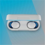 Skullcandy Jib True 2 Auriculares In-Ear Inalámbricos, 32 h de Autonomía, Micrófono, Compatibles con iPhone Android y Dispositivos Bluetooth - Gris/Azul - Imagen 2