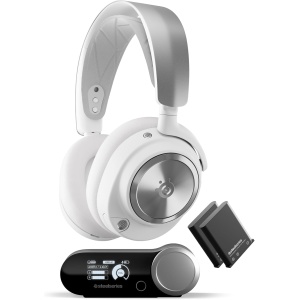 SteelSeries Arctis Nova Pro Wireless Xbox, Auriculares Gaming multisistema, Controlador neodimio, Cancela Ruido, Infinity Power System, Inalámbrico, Xbox, PS5, PS4, PC, Switch, Mobile, Blanco