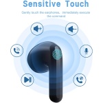 𝐍𝐮𝐞𝐯𝐨 Buds 4 Lite, Auriculares Inalambricos Bluetooth Deportivos 5.3 en estéreo con cancelación de Ruido,20 Horas de batería,Latencia de Baja,Conexión rápida Inteligente cascos inalambricos - Imagen 2