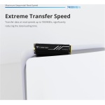 Timetec 2TB PCIe 4.0 Disipador de Calor SSD para Juegos NVMe PCIe Gen4x4 M.2 2280 3D NAND TLC 1000TBW SLC Caché Velocidad de Lectura/Escritura de hasta 7400/6100 MB/s SSD Interno - Imagen 3
