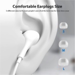 Auriculares USB C para Redmi Pad Xiaomi 14 13 11 POCO X6 Pro,Estéreo Auriculares USB Tipo C con Cable Microfono Magnéticos Cancelación Ruido para Samsung Galaxy A55 A35 A53 A33 OnePlus 12 Pixel 9 8 7a - Imagen 3
