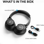 Soundcore Q20i Cascos Inalámbricos Bluetooth con Cancelación de Ruido Activa Híbrida by Anker, Reproducción ANC 40 Horas, Hi-Res Audio, Personalización vía App, Modo Transparencia, Graves Profundos - Imagen 8