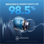 soundcore by Anker Liberty 4 NC Auriculares Inalambricos Bluetooth, 98,5% Reducción del Ruido, Cancelación Ruido Adaptable a oídos y Entorno, Hi-Res Audio, 50 Horas, Carga inalámbrica, Bluetooth 5.3 - Imagen 2