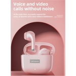 Lenovo LP40 - Auriculares inalámbricos Bluetooth 5.1, funda de carga rápida, cancelación de ruido, micrófono integrado, impermeables, AirBuds IPX6 con bolsa (verde menta) - Imagen 8