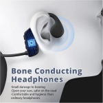 IFECCO Auriculares Conducción Osea Natacion - IP68 Resistente al Agua Auriculares para Nadar Inalámbricos,Auriculares Abiertos con Micrófono con 32G Mp3 para Natacion Correr Ciclismo - Imagen 7