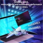 GamerKing SSD 2.5" SATA3 256GB Disco Duro Interno De Unidad de Estado Sólido de Alto Rendimiento 512gb 128gb 64gb para Computadora Portátil de Escritorio SATA III 6Gb/s (256GB, 2,5" SATA3) - Imagen 3