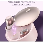 Auriculares Inalámbricos, Auriculares Bluetooth 5.1, Calidad de Sonido sin Pérdidas, 50 Horas Tiempo de Reprodución, Reducción de Ruido de Llamada, IPX7 Impermeable,Deslizar Abierto(Rosa) - Imagen 4