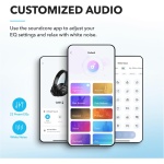 Soundcore Q20i Cascos Inalámbricos Bluetooth con Cancelación de Ruido Activa Híbrida by Anker, Reproducción ANC 40 Horas, Hi-Res Audio, Personalización vía App, Modo Transparencia, Graves Profundos - Imagen 4