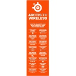 SteelSeries Arctis 7+ - Wireless auriculares gaming - 2,4 GHz sin pérdidas - Batería con 30 horas de autonomía - Para PC, PS5, PS4, Mac, Android y Switch - Blanco - Imagen 14