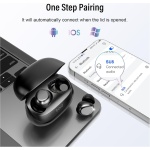 Auriculares Inalámbricos, Mini Auriculares Bluetooth 5.4 con Modo de Suspensión, HiFi Estéreo Cascos Inalambricos Bluetooth con Cancelación de Ruido, 47H Auriculares para dormir, Control Táctil - Imagen 8