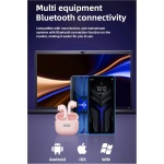 Lenovo LP40 - Auriculares inalámbricos Bluetooth 5.1, funda de carga rápida, cancelación de ruido, micrófono integrado, impermeables, AirBuds IPX6 con bolsa (verde menta) - Imagen 6