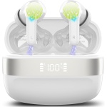 Auriculares Inalambricos Bluetooth, Auriculares Bluetooth 5.3 HIFI Sonido Envolvente con 4ENC Cancelacion Ruido Mic, 48H Cascos Inalambricos Comodidad Ligera, Pantalla LED, IP7 lmpermeable Auriculares - Imagen 1