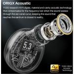 TOZO T6 Auriculares Inalámbricos, Auriculares Bluetooth 5.3 Control Táctil IPX8 Impermeable con Mics, 45H de Reproducción, Carga inalambrica, Cascos Inalámbricos Bluetooth Graves Profundos, Negro - Imagen 3
