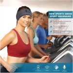 BASHIR HOUSE Auriculares Inalámbricos Bluetooth. Auriculares Deportivos para Dormir: Sumérgete en el Entrenamiento, Correr y Yoga con Altavoces Integrados (Color Gris Oscuro) - Imagen 9