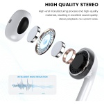 Paquete de 2 Auriculares USB C, Auriculares USB Tipo C con Cable y micrófono, compatibles con Google iPad Pro Pixel Xiaomi Samsung Oneplus Sony MacBook Huawei P40 (Blanco) - Imagen 6