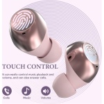 Auriculares Inalámbricos, Auriculares Bluetooth 5.1, Calidad de Sonido sin Pérdidas, 50 Horas Tiempo de Reprodución, Reducción de Ruido de Llamada, IPX7 Impermeable,Deslizar Abierto(Rosa) - Imagen 2