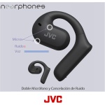 JVC Auriculares Inalámbricos Bluetooth 5.1 para Casa, Oficina y Otros Interiores - Diseño Abierto, Doble Micro, Resistencia al Agua IPX4 y 17 Horas de Batería - HA-NP35T-B, Negro - Imagen 8