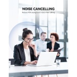 TECKNET Auriculares Bluetooth,inalámbricos con micrófono con cancelación de Ruido, de Silencio para Camionero/teléfono móvil/PC/Call Centro/Skype - Imagen 4