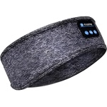 BASHIR HOUSE Auriculares Inalámbricos Bluetooth. Auriculares Deportivos para Dormir: Sumérgete en el Entrenamiento, Correr y Yoga con Altavoces Integrados (Color Gris Oscuro) - Imagen 2
