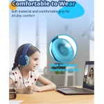 Tronsmart KH01 Auriculares para Niños, Volumen de Seguridad Plegable 85/93dB, HD Estéreo Conector de 3,5 mm Auriculares Supraaurales con Cable para Niñas y Niños, Escuela, Viajes, Tabletas - Azul - Imagen 6