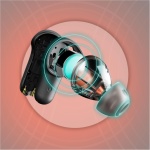 Skullcandy Rail Auriculares In-Ear Inalámbricos, 42 h de Autonomía, Skull-iQ, con Alexa Habilitada, Micrófono, Compatibles con iPhone Android y Dispositivos Bluetooth - Negro - Imagen 7